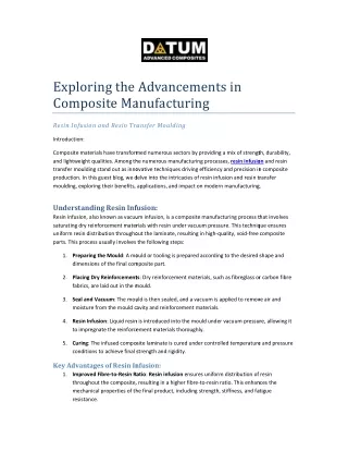 exploring the advanceme composite manufacturing