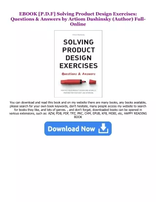 EBOOK Solving Product Design Exercises: Questions & Answers (PDFEPUB)-Read By  A