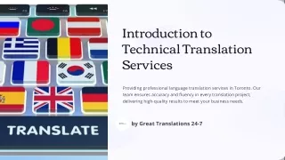 Master Complex Technical Translations with Trusted Services in Toronto