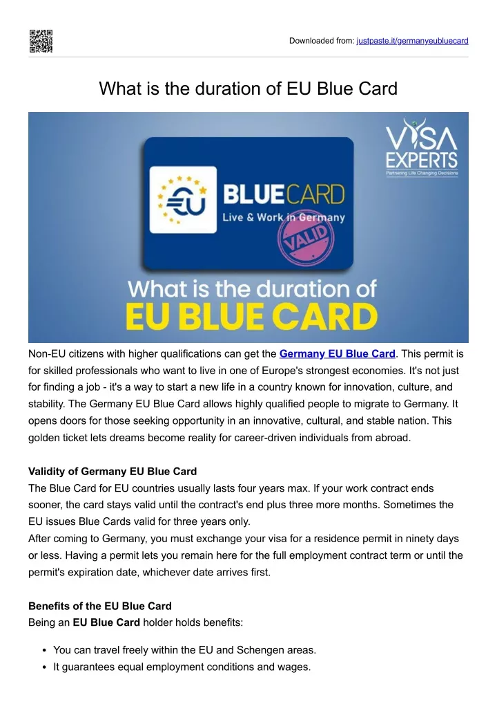 downloaded from justpaste it germanyeubluecard