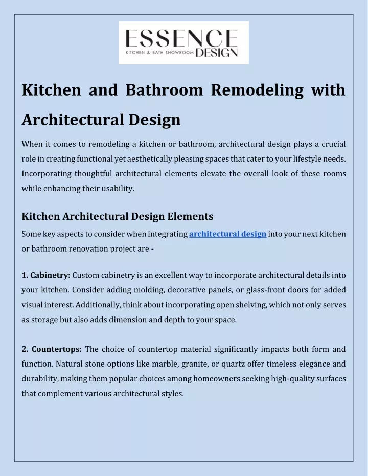 kitchen and bathroom remodeling with