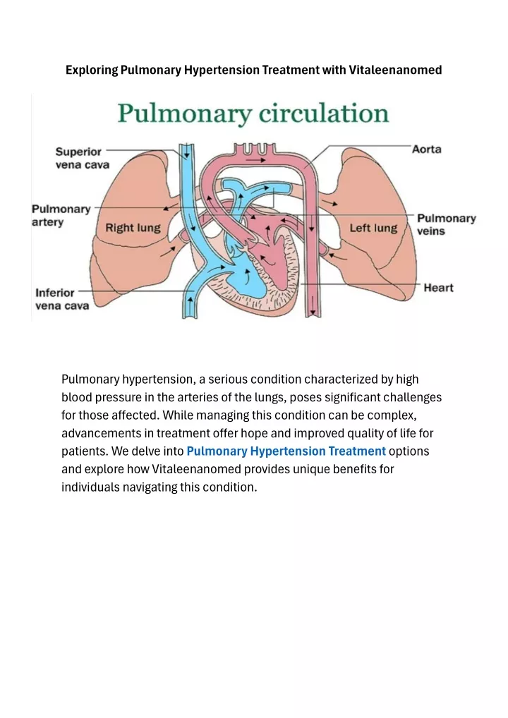 exploring pulmonary hypertension treatment with