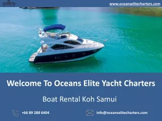 Boat Rental Koh Samui-oceanselitecharters