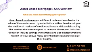 Asset Based Mortgage