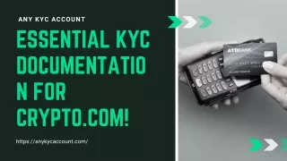 any kyc account essential kyc documentatio