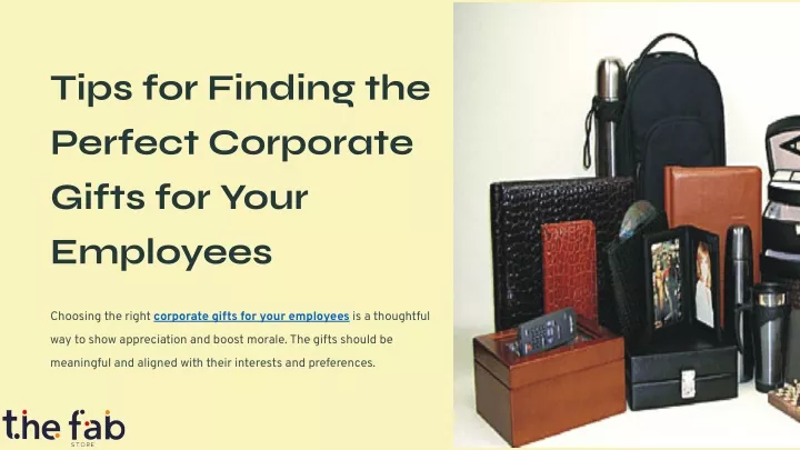 tips for finding the perfect corporate gifts