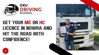 Get your MC or HC licence in Nowra and hit the road with confidence!