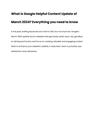 Google's March 2024 Content Update: Your Guide.