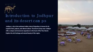 Exploring Oasis Desert Camps Near Jodhpur