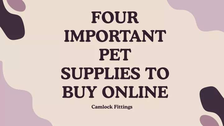 four important pet supplies to buy online
