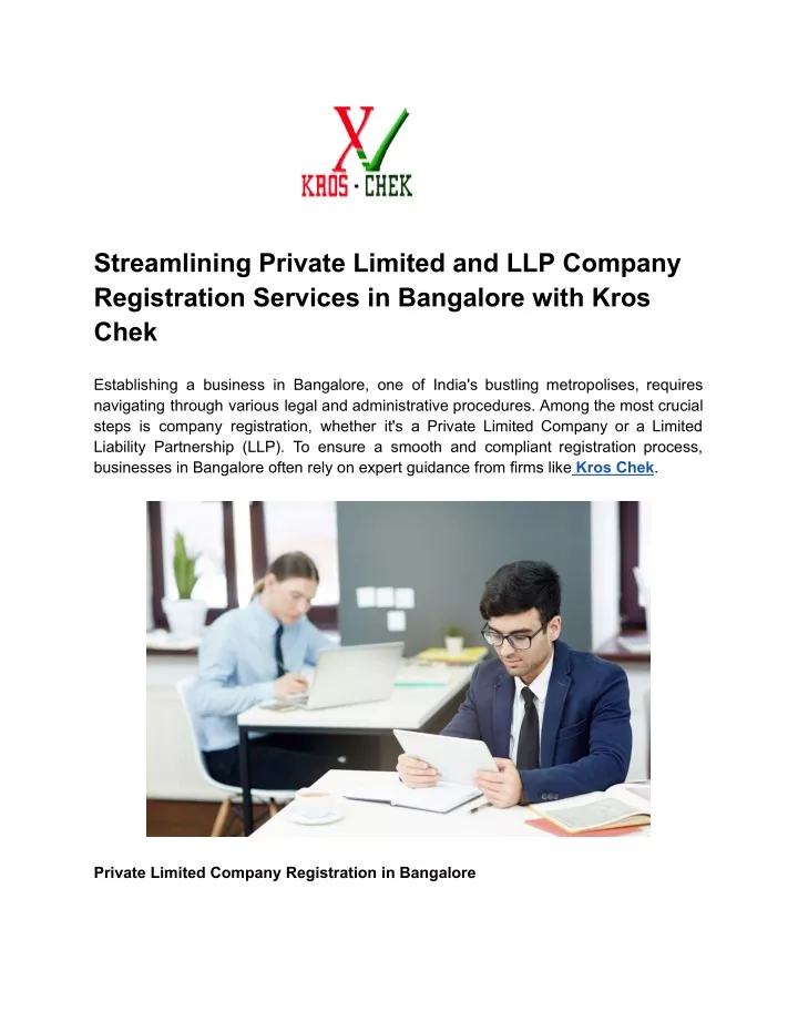 streamlining private limited and llp company