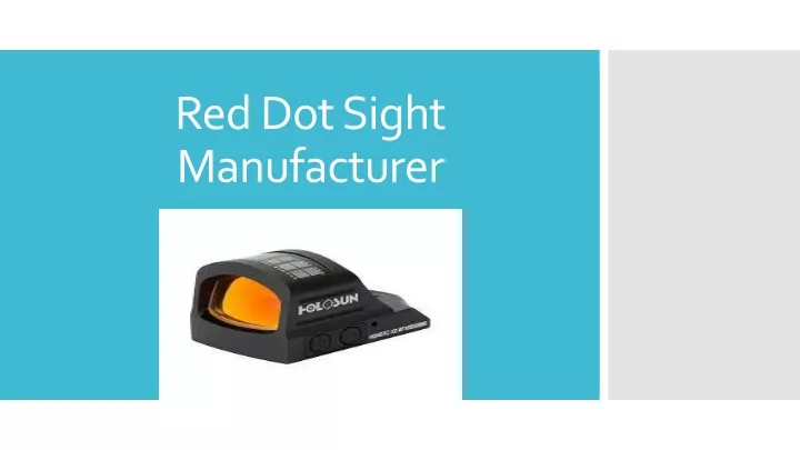 red dot sight manufacturer