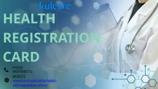 Health Registration Card