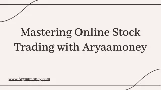 Best Online Stock Trading Courses by Aryaamoney