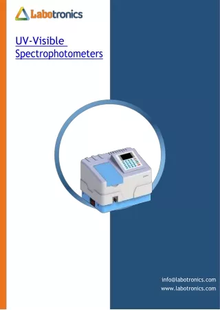 uv visible spectrophotometers