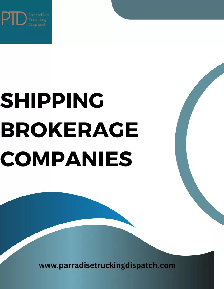shipping brokerage companies