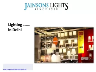 Lighting showrooms in Delhi
