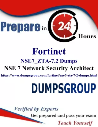 Demystifying NSE7_ZTA-7.2 Exam Domains: Get Ready with 20% Off at DumpsGroup.com