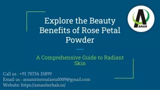 Explore the Beauty Benefits of Rose Petal Powder