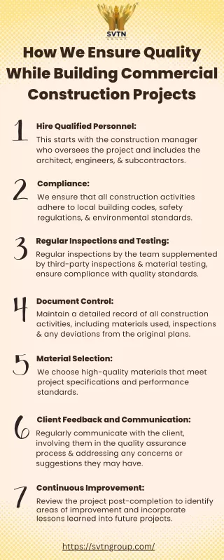 How We Ensure Quality While Building Commercial Construction Project