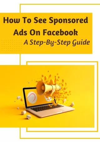 How To See Sponsored Ads On Facebook