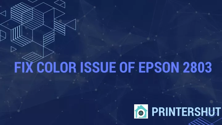fix color issue of epson 2803