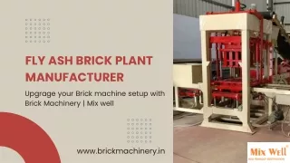 Upgrade your Brick machine setup with Leading fly ash brick plant manufacturer