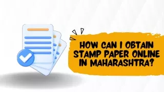 How can I obtain stamp paper online in Maharashtra?