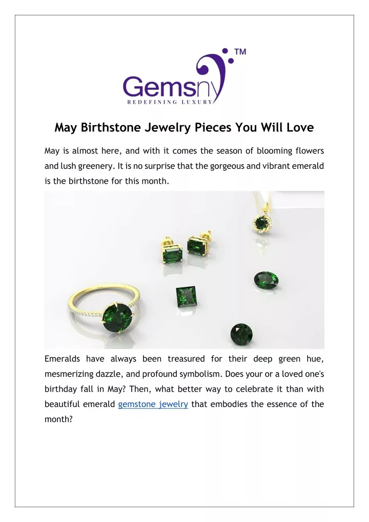 may birthstone jewelry pieces you will love
