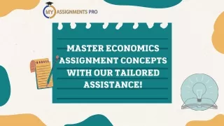 Master Economics Assignment Concepts with Our Tailored Assistance!