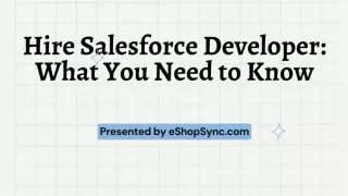 Skills to Look for in a Salesforce Lightning Developer