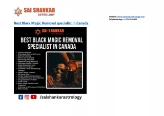 Best Black Magic Removal specialist in Canada
