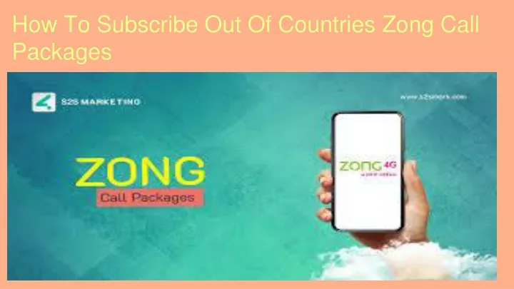 how to subscribe out of countries zong call