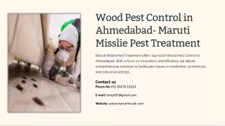 Wood Pest Control in Ahmedabad, Best Wood Pest Control in Ahmedabad