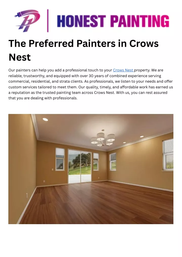 the preferred painters in crows nest
