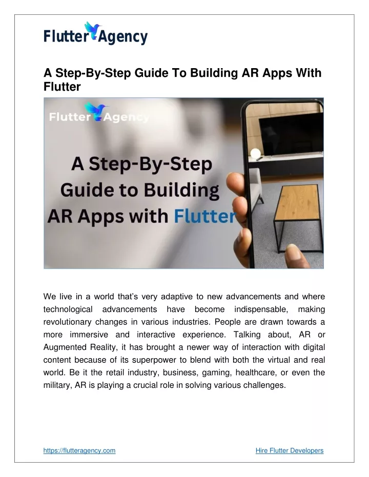a step by step guide to building ar apps with