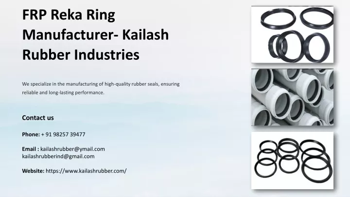 frp reka ring manufacturer kailash rubber