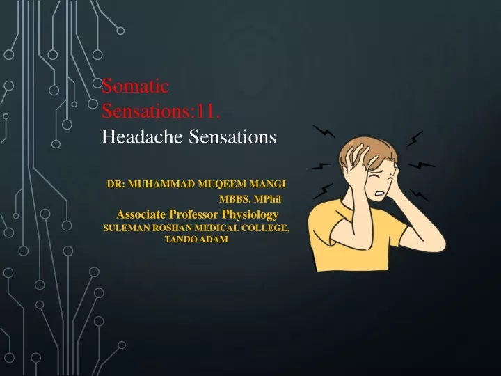 somatic sensations 11 headache sensations
