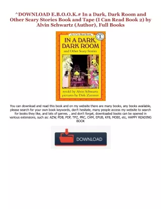 (PDF) R.E.A.D In a Dark, Dark Room and Other Scary Stories Book and Tape (I Can Read Book 2) PDF Ebook By  Alvin Schwart