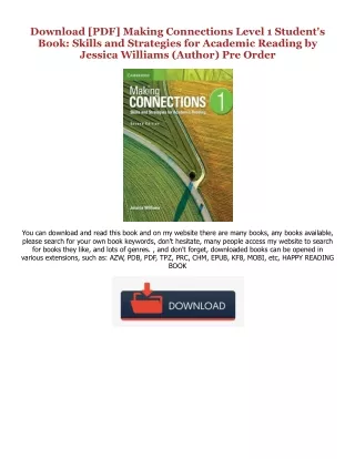 (PDF) R.E.A.D Making Connections Level 1 Student's Book: Skills and Strategies for Academic Reading Online Book By  Jess