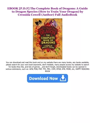 (PDF) R.E.A.D The Complete Book of Dragons: A Guide to Dragon Species (How to Train Your Dragon) READ B.O.O.K. By  Cress