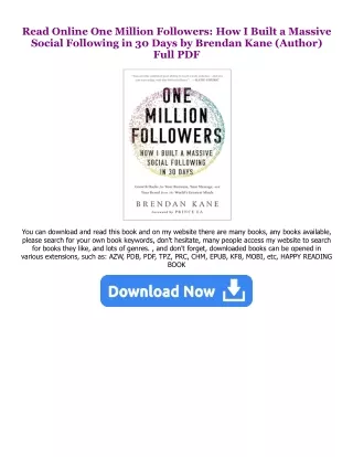 ^#DOWNLOAD@PDF^# One Million Followers: How I Built a Massive Social Following i