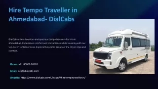Hire Tempo Traveller in Ahmedabad, Best Hire Tempo Traveller in Ahmedabad