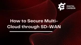 How to Secure Multi-Cloud through SD-WAN
