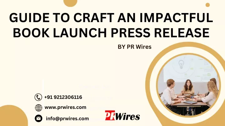 guide to craft an impactful book launch press