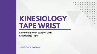Optimizing Wrist Support: The Power of Kinesiology Tape
