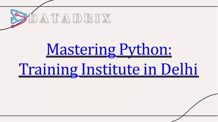 mastering python