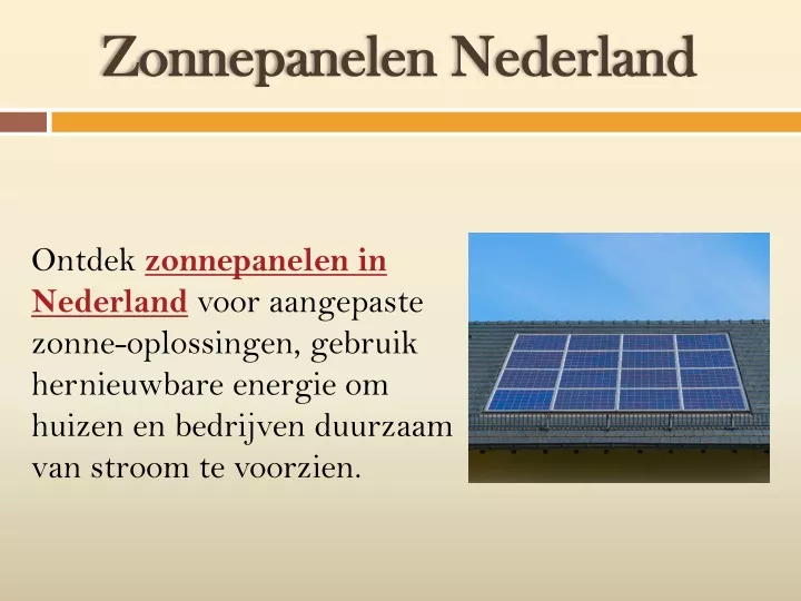 zonnepanelen nederland