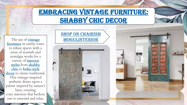embracing vintage furniture shabby chic decor