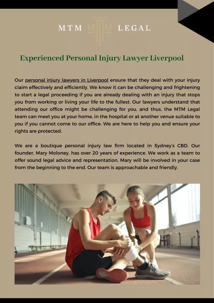 experienced personal injury lawyer liverpool
